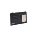 Elegant Black Leather Cardholder featuring a sleek black cardholder wallet design