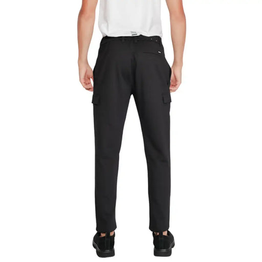 Black cargo pants displayed as part of the Black Cargo Pants product collection