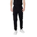 Black cargo sweatpants featured in Ea7 Men Beige Cotton Trousers Spring Summer collection