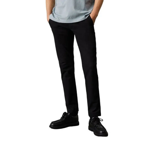 Black casual pants from Calvin Klein Jeans Trousers for Fall Winter collection