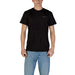 Black crew neck t-shirt from Tommy Hilfiger Men’s Green Cotton T Shirt collection