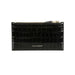 Black crocodile-patterned wallet with zipper and skull detail for a stylish look
