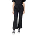 Black Cropped Flare Pants showcased in a stylish setting for contemporary fashion