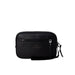 Black crossbody bag featuring a sleek design and versatile functionality for everyday use