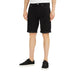 Black denim shorts with cuffed hems displayed with a Men’s White T-Shirt