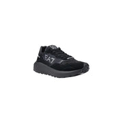 Black EA7 Running Sneaker displayed with sleek design and comfortable fit