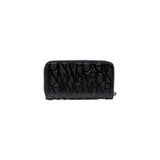 Black embossed Armani Exchange wallet showing textured leather design