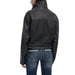 Women’s Black Faux Leather Biker Jacket showcasing stylish motorcycle-inspired design