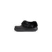 Black fur-trimmed clog in Crocs Women’s Black Rubber Slip-On Slippers for comfort
