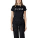 Black Guess T-shirt displayed under White T-Shirt with Short Sleeves product description