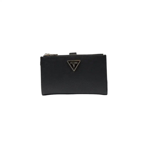 Black Guess Wristlet Wallet showcasing elegant design and stylish functionality