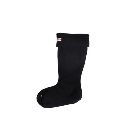 Black Knee High Sock featuring a stylish Black Hunter Boot design for enhanced comfort