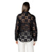 Black lace button-down shirt for women, elegant and stylish apparelFashion