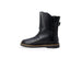 Black leather ankle boot showcasing stylish and durable footwear for women or men