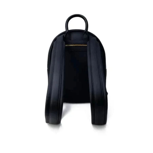 Black leather Love Moschino backpack with top handle and shoulder straps