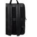Black leather backpack with padded straps and silver zippers for stylish comfort