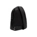 Black leather sling backpack with textured finish from Tommy Hilfiger for stylish use