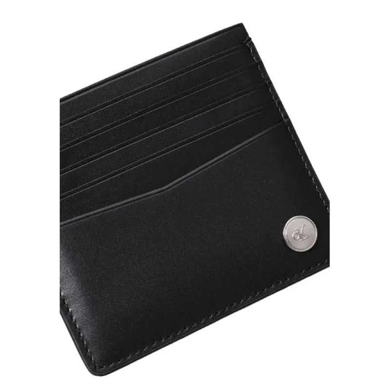 Black leather card holder from Calvin Klein Men’s Black Leather Wallet