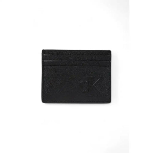 Elegant black leather card holder displayed in a product image for sophisticated storage
