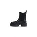 Black Leather Chelsea Boot displayed in a stylish product image