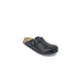 Black leather clog with buckle strap - Birkenstock Women Sandals - Stylish and Comfortable