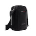 Black Leather Crossbody Bag by Tommy Hilfiger displayed with sleek design and adjustable strap