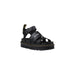 Black leather gladiator sandal displayed on a Black Leather Platform Sandal product