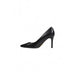 Black leather high heel shoe from Black Leather Stiletto Heel collection