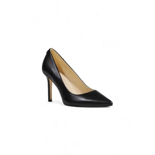 Black leather high heel shoe from the Black Leather Stiletto Heel collection