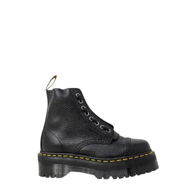 Black leather platform boot from Dr. Martens Women’s Ankle Boots collection