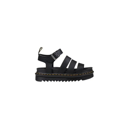 Black Leather Platform Sandal showcasing sleek design and elevated style
