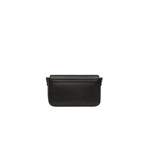 Black leather rectangular shoulder and crossbody bag with adjustable strap