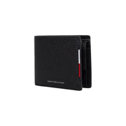 Black leather Tommy Hilfiger wallet displayed in a product listing