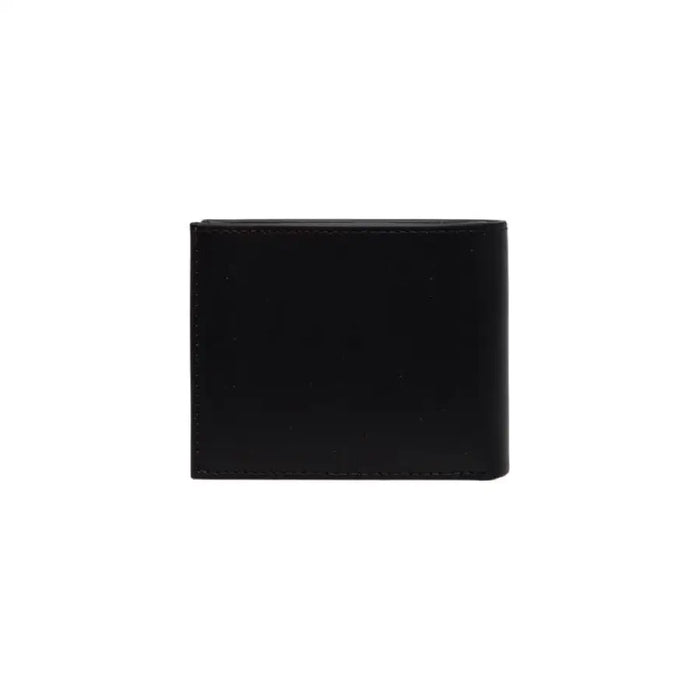 Calvin Klein Black Leather Wallet displayed front view showing sleek design and craftsmanship