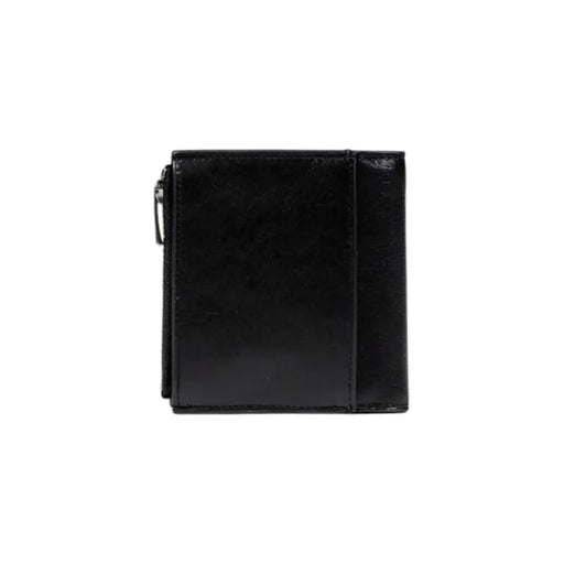 Black Calvin Klein leather wallet with zipper for men and women