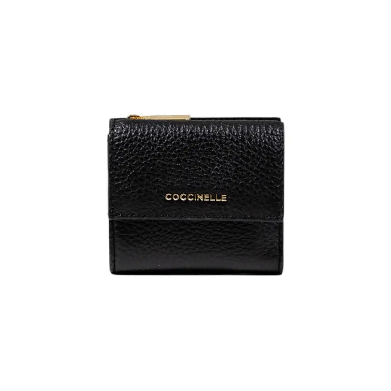 Elegant black leather wallet showcasing premium craftsmanship and sleek design