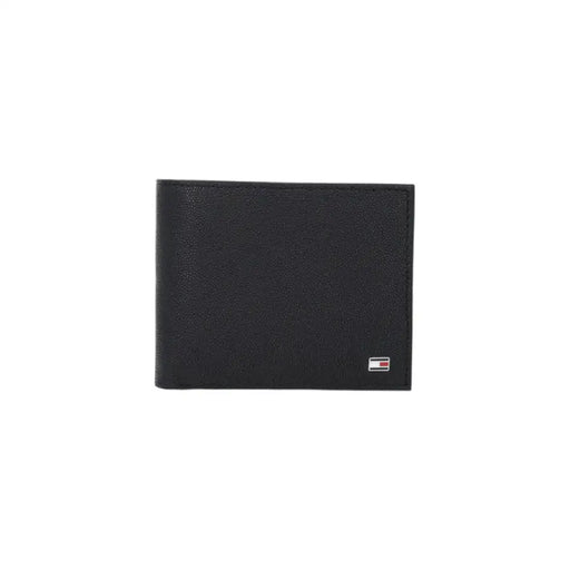 Open Black Leather Wallet showcasing its sleek design and premium material