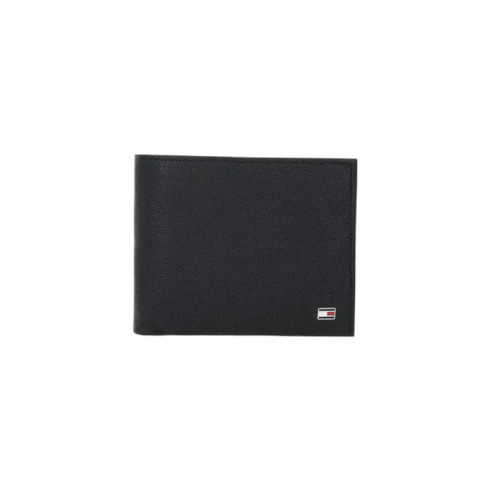 Open Black Leather Wallet showcasing its sleek design and premium material