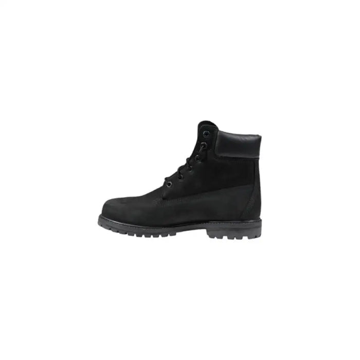 Black leather work boot shown in the product listing for Black Leather Work Boot