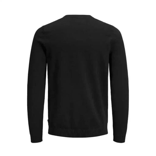 Black long-sleeved crew neck sweater from Jack & Jones Men Knitwear collection