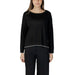 Black long-sleeved top with silver trim from Liu Jo Women’s Long White T-Shirt collection