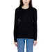 Black long-sleeved sweater with wrist buttons from Guess Women’s collection