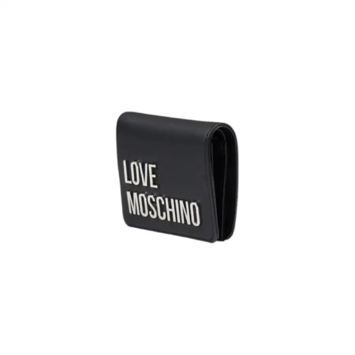 Black Love Moschino wallet featuring stylish design and premium quality craftsmanship