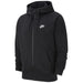 Black Nike zip-up hoodie for men featuring a stylish sweatshirt design