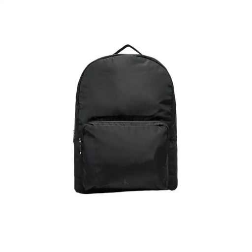 Black nylon backpack showcasing durable material and sleek design for everyday use