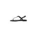 Black patent leather sandal from Guess with bow and buckle detail for women