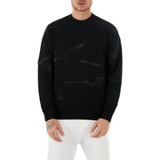 Black patterned sweater from Black Crewneck Sweater with Abstract Pattern product line