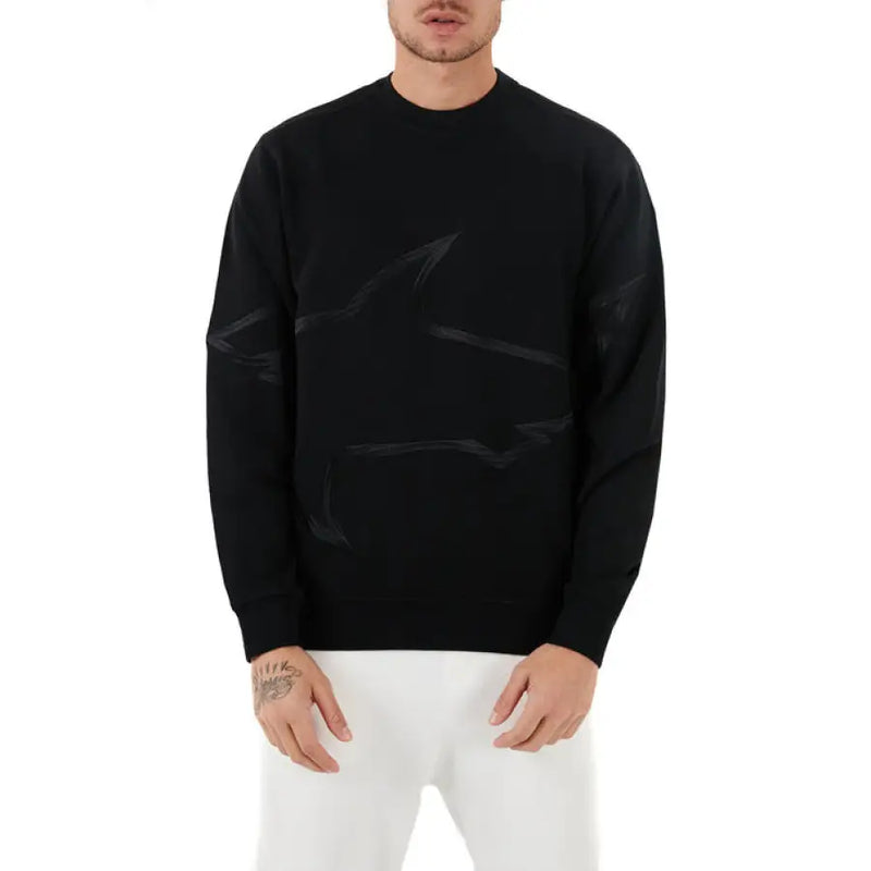 Black patterned sweater from Black Crewneck Sweater with Abstract Pattern product line