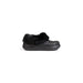 Black platform Croc with faux fur trim from Crocs Women’s Rubber Slip-On Slippers