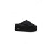 Black platform sandal showcasing stylish designer footwear for women